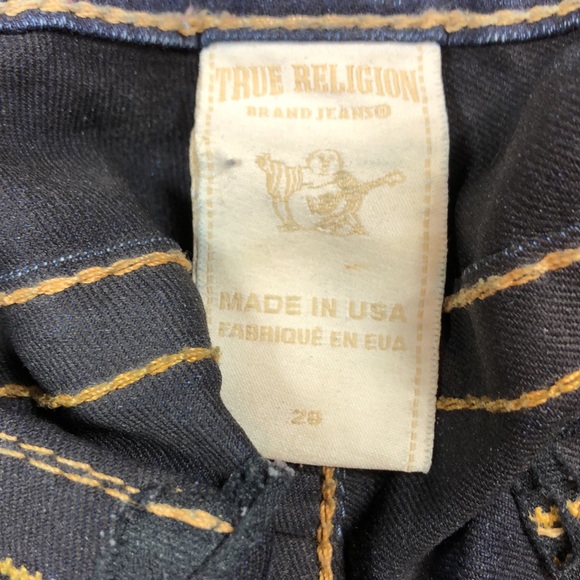 True Religion Serena Skinny Dark Wash Style WCJ-N96CR8 Inseam  29” Size 28 - Picture 11 of 14
